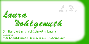 laura wohlgemuth business card